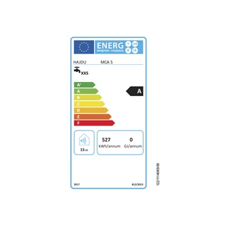 Hajdu átfolyós vízmelegítő, alsó elhelyezésű, felső bekötésű, 5 lit., MCA-5 Mini (egykaros csaptelep)