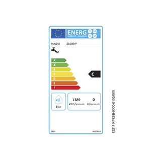 Hajdu elektromos forróvíztároló, 100 lit., függőleges, Z-100 ErP