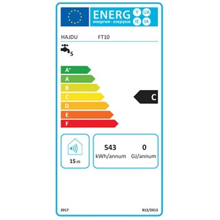 Hajdú FT-10 villanybojler, felső elhelyezésű, alsó bekötésű, 10 l
