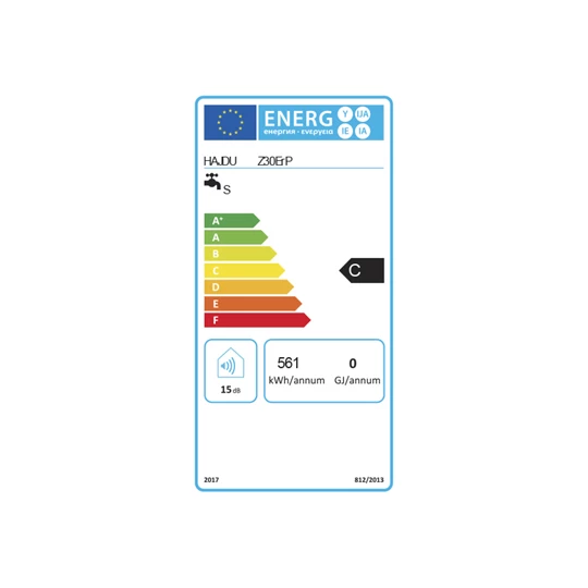 Hajdu elektromos forróvíztároló, 30 lit., függőleges, Z-30 ErP