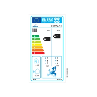 Hajdu HPAW-10 monoblokkos levegő-víz hőszivattyú, 10 kW-os, 1 fázisú