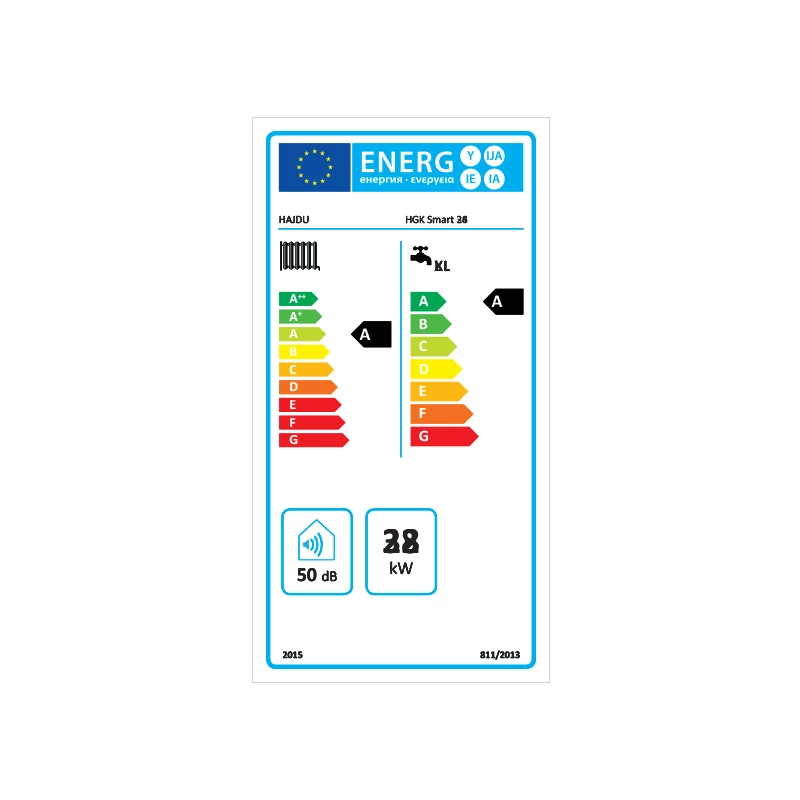 Hajdu HGK SMART 36 kondenzációs kombi gázkazán, 36 kW
