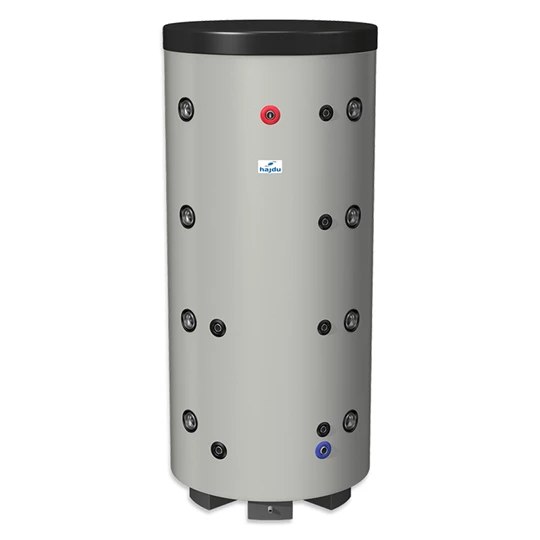 Hajdu puffertároló, 500 lit., két hőcserélővel, szigeteléssel, PT 500 CF.2