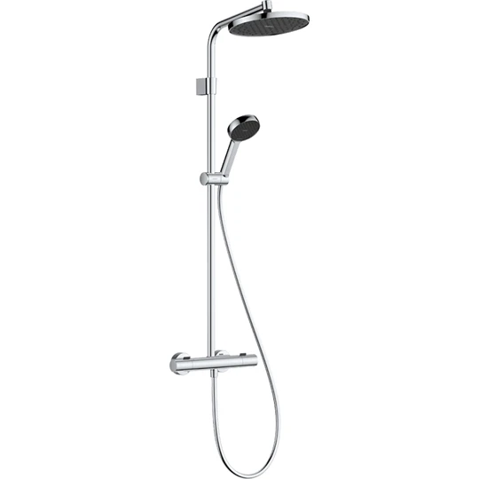 Hansgrohe Activera S Showerpipe 240, 1jet, EcoSmart, Ecostat Fine Varia