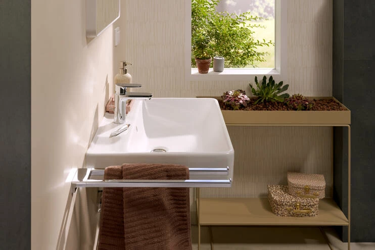 Hansgrohe AddStoris kétágú fali törölköző tartó 445mm-es karral, krómozott felület