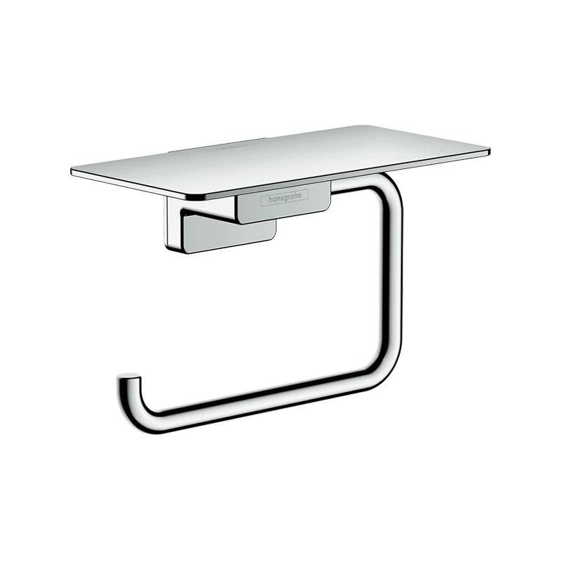 Hansgrohe Adsstoris fali wc-papír  tartó polccal, 150*80*100mm, króm felület