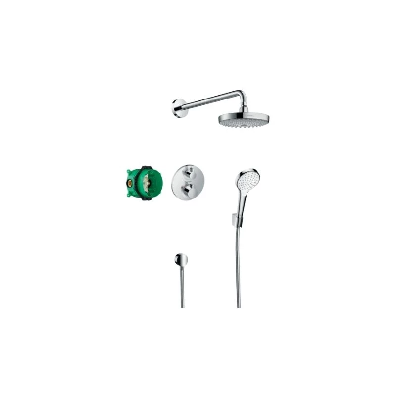 Hansgrohe Croma Select S Falsík alatti zuhanyrendszer Ecostat S termosztáttal
