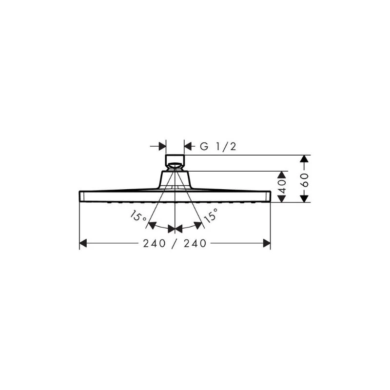 Hansgrohe Crometta E 240 1jet fejzuhany 