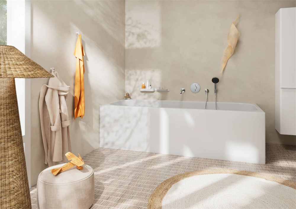 Hansgrohe DuoTurn S falsík alatti csaptelep, 2 funkciós króm