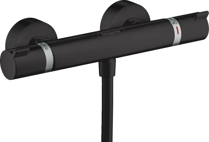 Hansgrohe Ecostat Comfort falsíkon kívüli zuhanytermosztát, matt fekete
