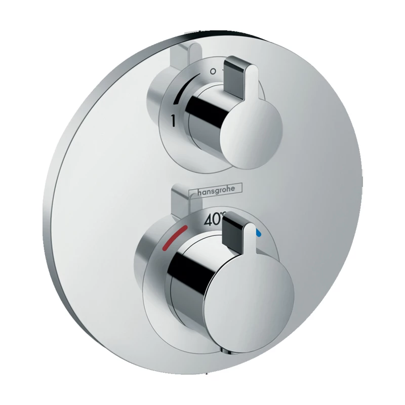 Hansgrohe Ecostat S falsík alatti termosztátos csaptelep, 2 fogyasztóhoz, króm