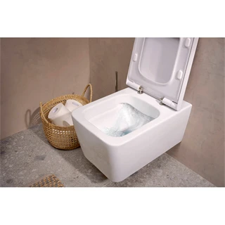 Hansgrohe EluPura Q fali WC szett 540, AquaFall Flush WC ülőke, SoftClose, QuickRelease fedél