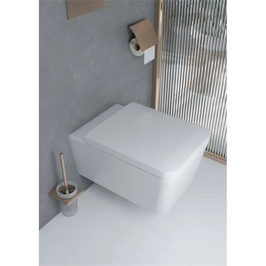 Hansgrohe EluPura Q fali WC szett 540, AquaFall Flush WC ülőke, SoftClose, QuickRelease fedél, HygieneEffect