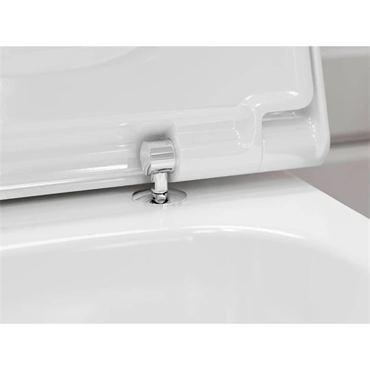Hansgrohe EluPura Q fali WC szett 540, AquaFall Flush WC ülőke, SoftClose, QuickRelease fedél, HygieneEffect