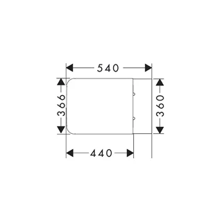 Hansgrohe EluPura Q fali WC szett 540, AquaFall Flush WC ülőke, SoftClose, QuickRelease fedél, SmartClean