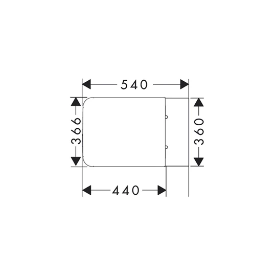Hansgrohe EluPura Q fali WC szett 540, AquaFall Flush WC ülőke, SoftClose, QuickRelease fedél, SmartClean
