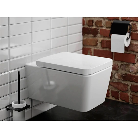 Hansgrohe EluPura Q fali WC szett 540, AquaFall Flush WC ülőke, SoftClose, QuickRelease fedél, SmartClean