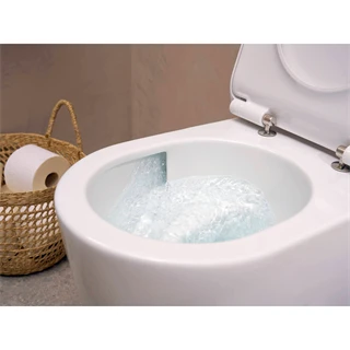 Hansgrohe EluPura S fali WC szett 540, AquaHelix Flush WC ülőke, SoftClose, QuickRelease fedél, Slim, HygieneEffect