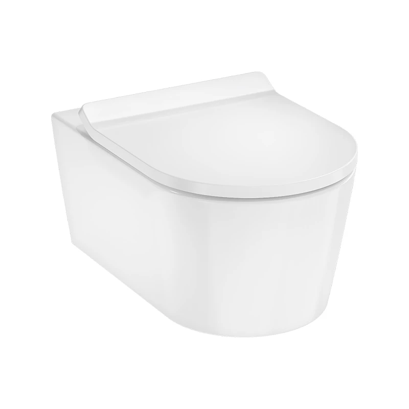 Hansgrohe EluPura S fali WC szett 540, AquaHelix Flush WC ülőke, SoftClose, QuickRelease fedél, Slim, SmartClean