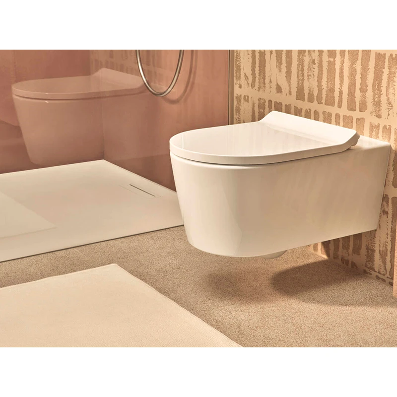 Hansgrohe EluPura S fali WC szett 540, AquaHelix Flush WC ülőke, SoftClose, QuickRelease fedél, Slim, SmartClean