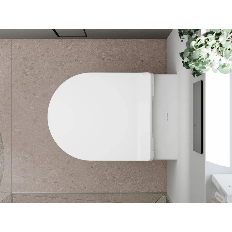 Hansgrohe EluPura S fali WC szett 540, AquaHelix Flush WC ülőke, SoftClose, QuickRelease fedél, Slim, SmartClean