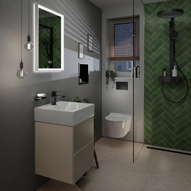 Hansgrohe EluPura S fali WC szett 540, AquaHelix Flush WC ülőke, SoftClose, QuickRelease fedél, Slim, SmartClean