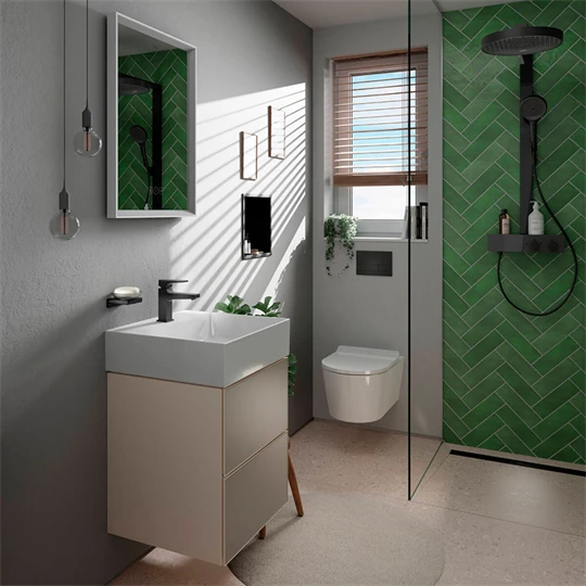 Hansgrohe EluPura S fali WC szett 540, AquaHelix Flush WC ülőke, SoftClose, QuickRelease fedél, Slim, SmartClean