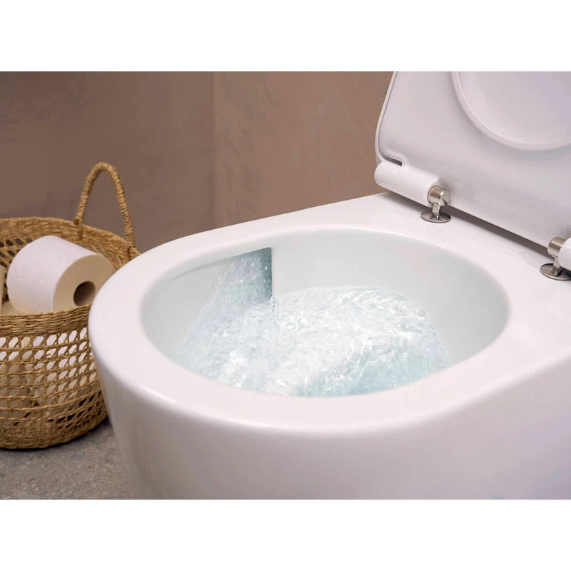 Hansgrohe EluPura S fali WC szett 540, AquaHelix Flush WC ülőke, SoftClose, QuickRelease fedél, Slim, SmartClean