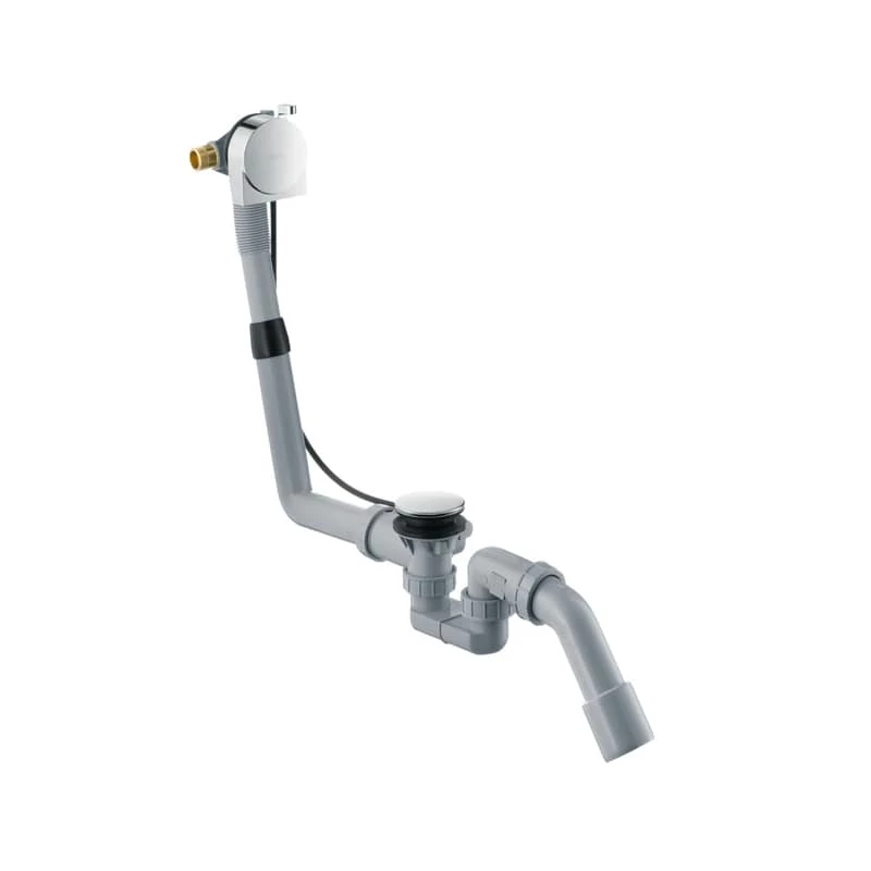Hansgrohe Exafill S kádtöltő le- és túlfolyó-garnitúrával, komplett szett DN20, króm