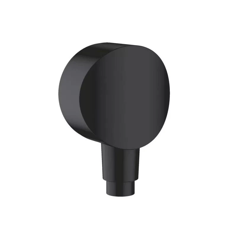 Hansgrohe FixFit S fali csatlakozó visszafolyásgátlóval és szintetikus csatlakozóval, matt fekete