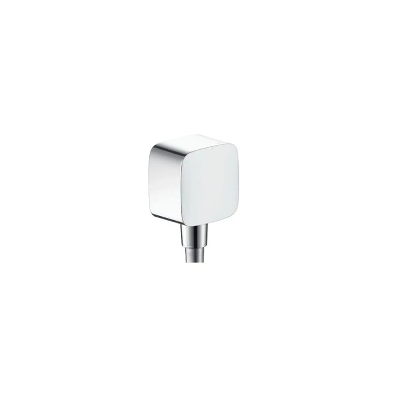 Hansgrohe Fixfit fali csatlakozás visszafolyásgátlóval és szintetikus gömbcsuklóval, króm
