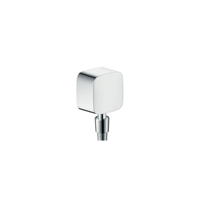 Hansgrohe Fixfit fali csatlakozó visszafolyás-gátlóval DN15, gömbcsuklós kialakítás,króm