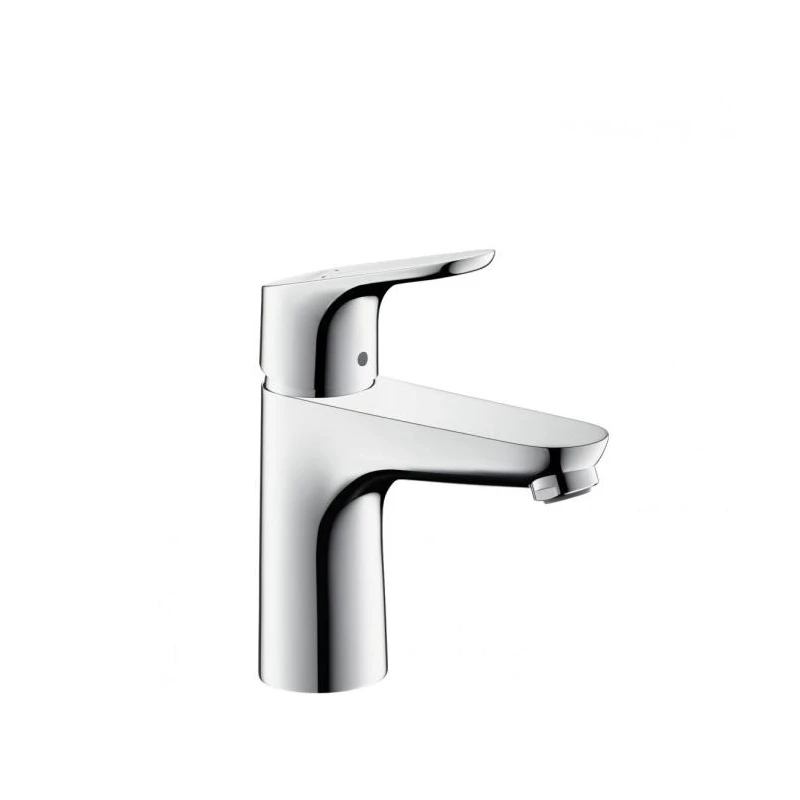 Hansgrohe Focus egykaros mosdó csaptelep 100 króm, automata fefolyógarnitúrával