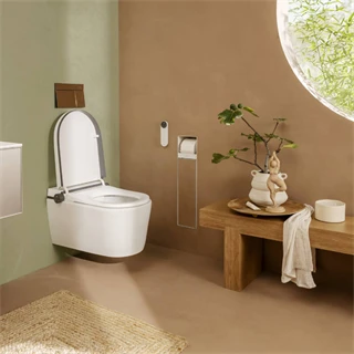 Hansgrohe LavaPura Element S fali rögzítésű többfunkciós WC-szett AquaHelix Flush, SmartClean, HygieneEffect,fehér