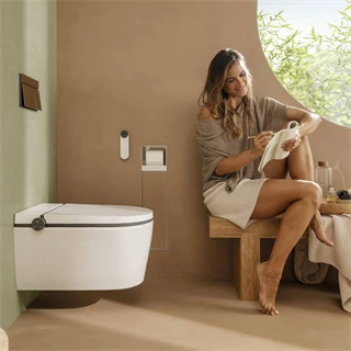 Hansgrohe LavaPura Element S fali rögzítésű többfunkciós WC-szett AquaHelix Flush, SmartClean, HygieneEffect,fehér