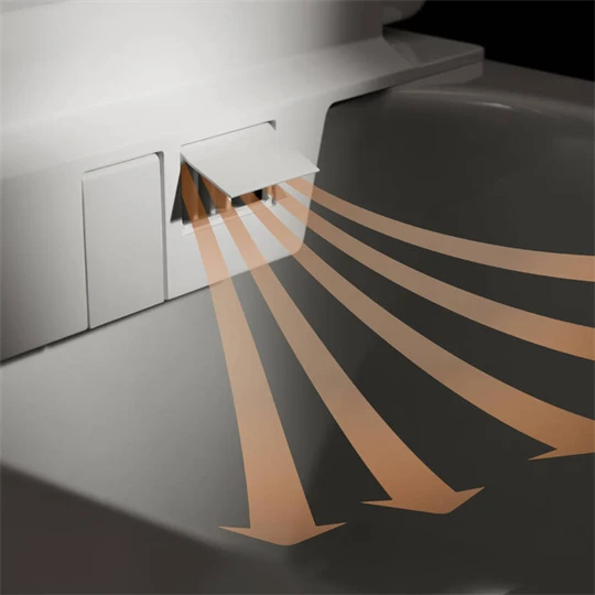 Hansgrohe LavaPura Element S fali rögzítésű többfunkciós WC-szett AquaHelix Flush, SmartClean, HygieneEffect,fehér