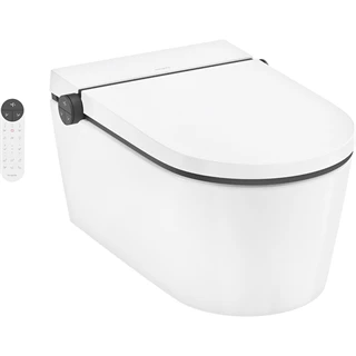 Hansgrohe LavaPura Element S fali rögzítésű többfunkciós WC-szett AquaHelix Flush, SmartClean, HygieneEffect,fehér