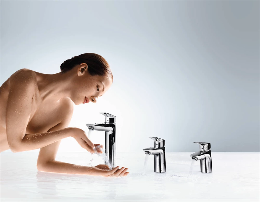Hansgrohe Logis egykaros mosdócsaptelep 70, automata lefolyó-garnitúrával, króm