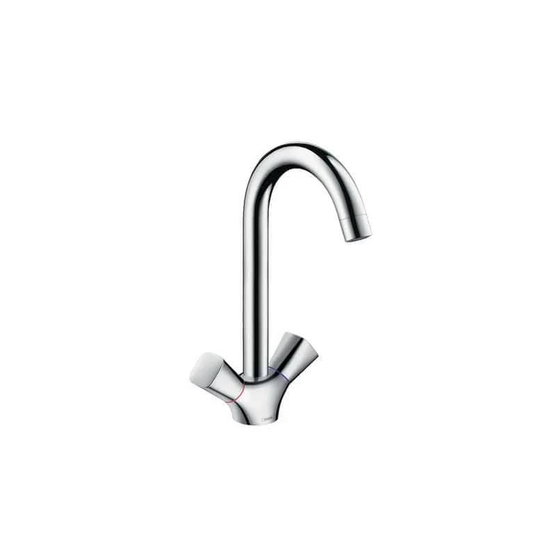 Hansgrohe Logis kétkaros mosogató csaptelep elforgatható kifolyóval, króm