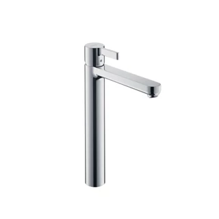 Hansgrohe Metris S egykaros, magasított mosdó csaptelep DN15 pulton álló mosdótálakhoz, króm