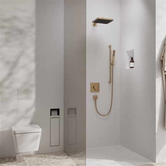 Hansgrohe Pulsify E keskeny kézizuhany, 1jet, EcoSmart+ szálcsiszolt bronz