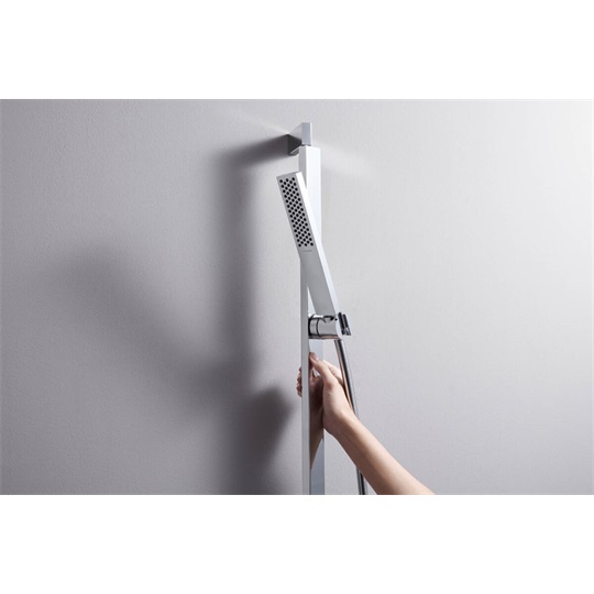 Hansgrohe Pulsify E zuhanyszett 1jet, EcoSmart, 650mm-es zuhanyrúddal króm