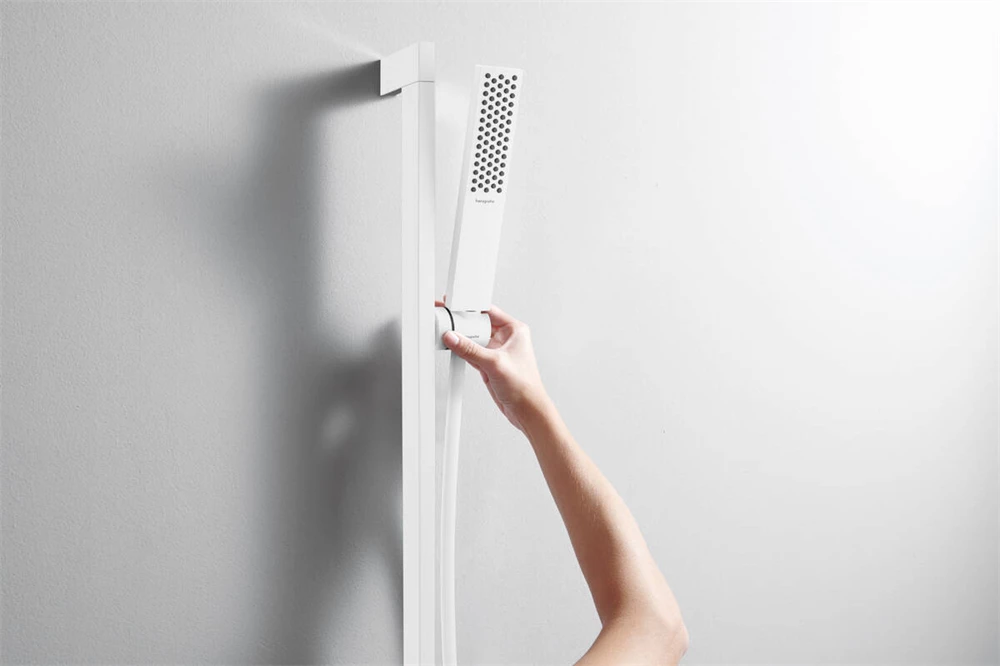 Hansgrohe Pulsify E zuhanyszett 1jet, EcoSmart, 650mm-es zuhanyrúddal matt fehér