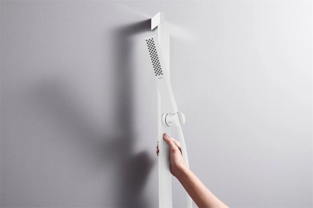 Hansgrohe Pulsify E zuhanyszett 1jet, EcoSmart, 650mm-es zuhanyrúddal matt fehér