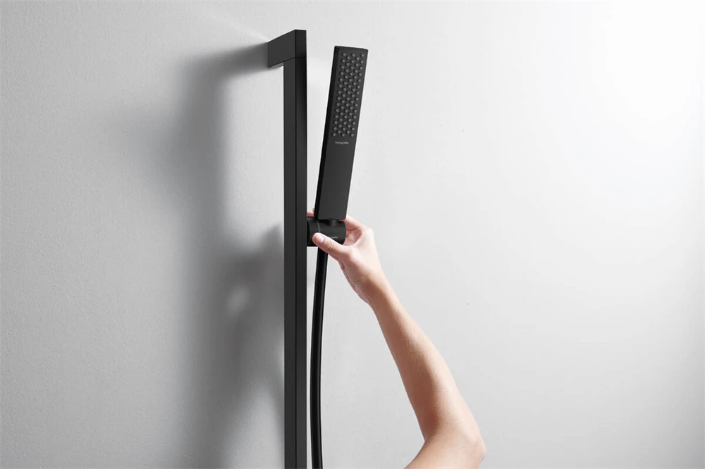 Hansgrohe Pulsify E zuhanyszett 1jet, Ecosmart+, 650mm-es zuhanyrúddal matt fekete