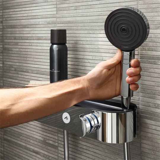 Hansgrohe Pulsify S Showerpipe 260, 1jet EcoSmart, ShowerTablet select 400 króm