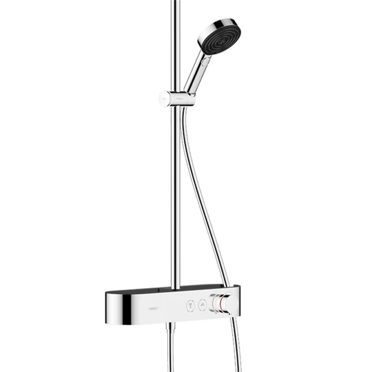 Hansgrohe Pulsify S Showerpipe 260, 1jet EcoSmart, ShowerTablet select 400 króm