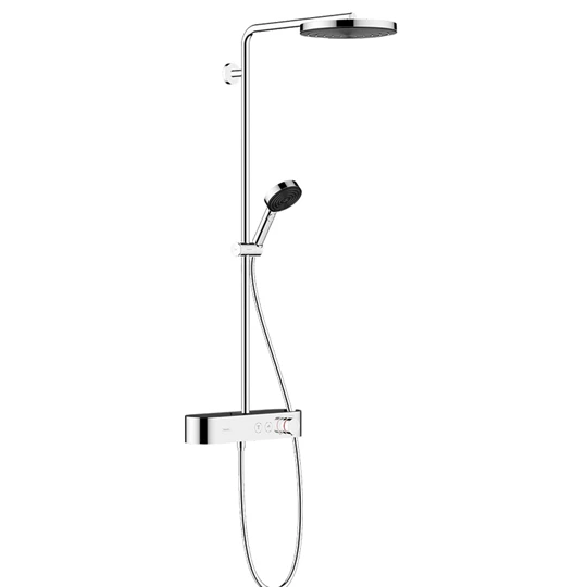 Hansgrohe Pulsify S Showerpipe 260, 1jet EcoSmart, ShowerTablet select 400 króm