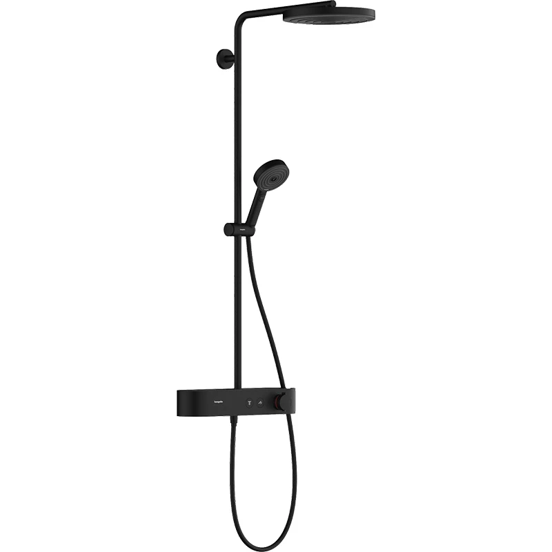 Hansgrohe Pulsify S Showerpipe 260, 1jet EcoSmart, ShowerTablet select 400 matt fekete