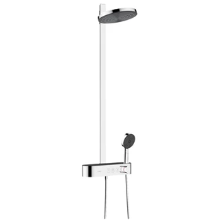 Hansgrohe Pulsify S Showerpipe 260, 2 jet EcoSmart, és ShowerTablet Select 400 falon kívüli zuhanyrendszer
